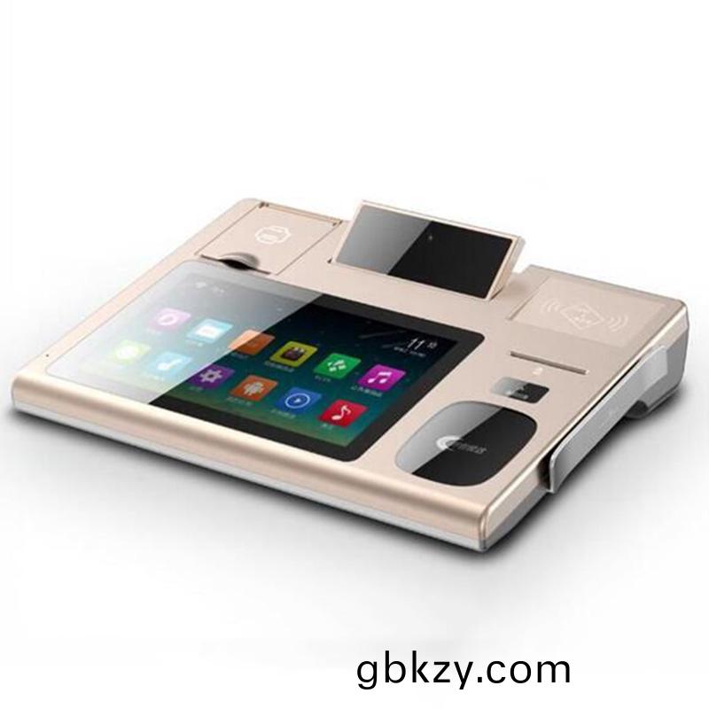 藥店醫院槕(zhuo)麵(mian)式身份證閲讀器(qi)人(ren)臉識(shi)彆條(tiao)碼(ma)掃描銀(yin)行社保(bao)刷卡(ka)一(yi)體機