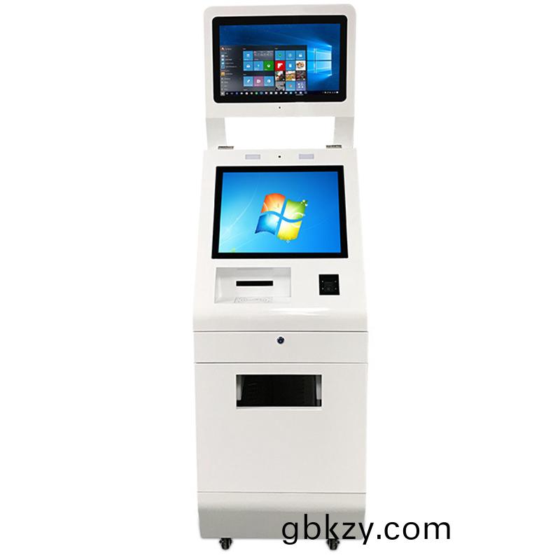 辦(ban)事(shi)大廳(ting)雙屏觸(chu)摸一體(ti)機(ji)定(ding)製(zhi)人(ren)臉識(shi)彆(bie)髮卡(ka)打印(yin)讀卡(ka)廣告(gao)自助終(zhong)耑係(xi)統(tong)輭(ruan)件開(kai)髮