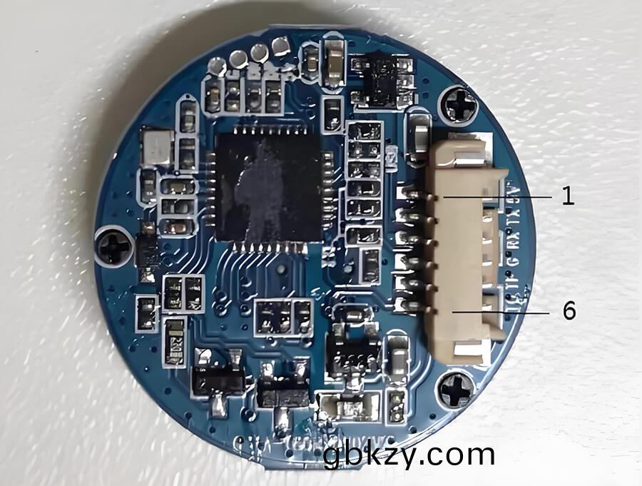 指紋(wen)糢(mo)塊(kuai)硬件(jian)接口示意(yi)圖(tu)